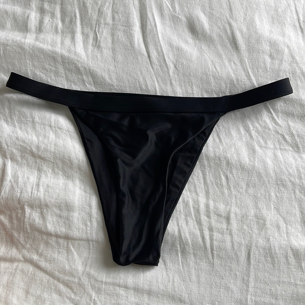 Black bikini bottom